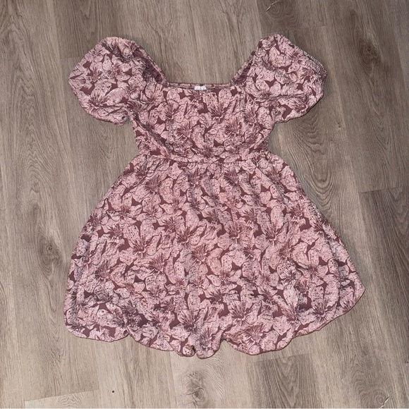 Bohme - Bubble Mini Dress in Mauve - Picture 2 of 5